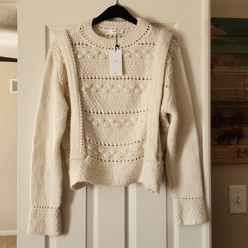 MNG wool breis sweater
